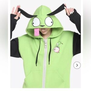 Invader Zim GIR Cosplay Girls Hoodie, size S.
